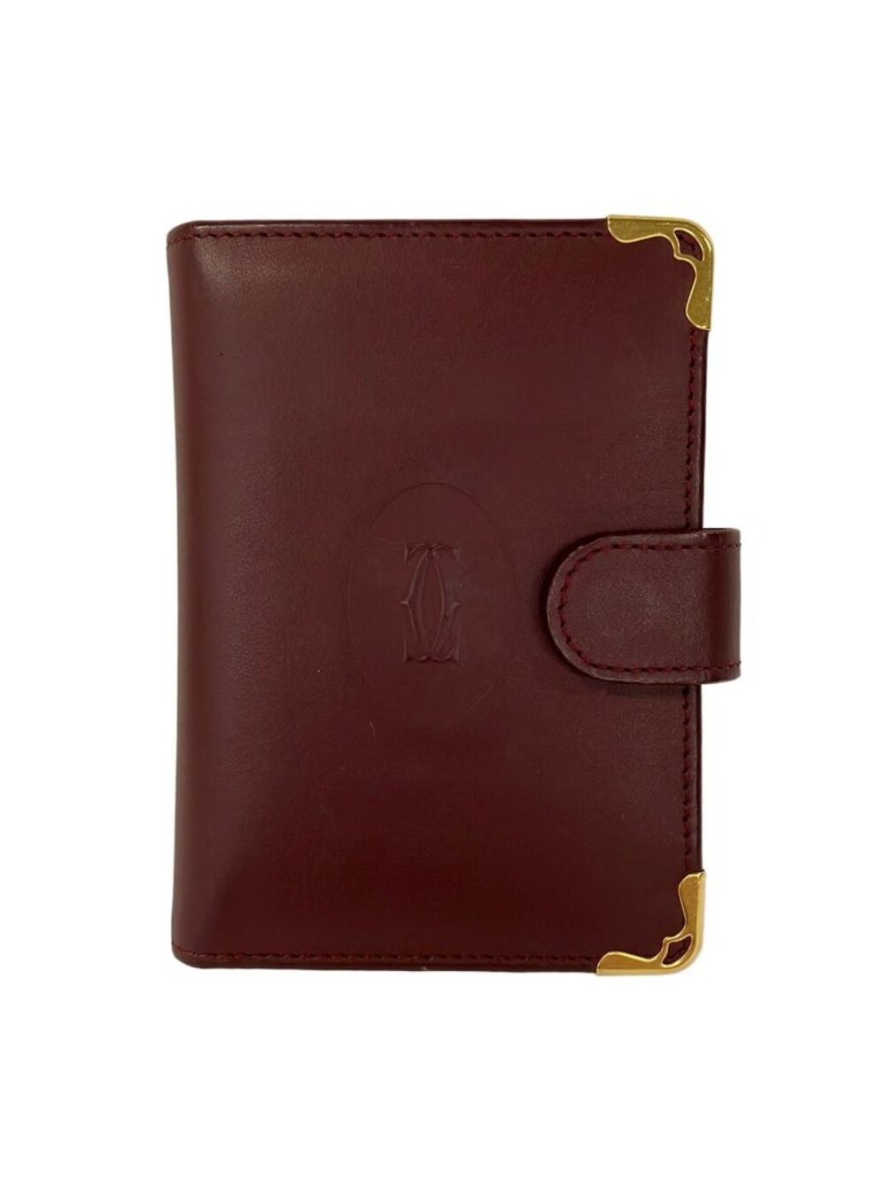 Cartier Card Case Must Line Bordeaux Leather